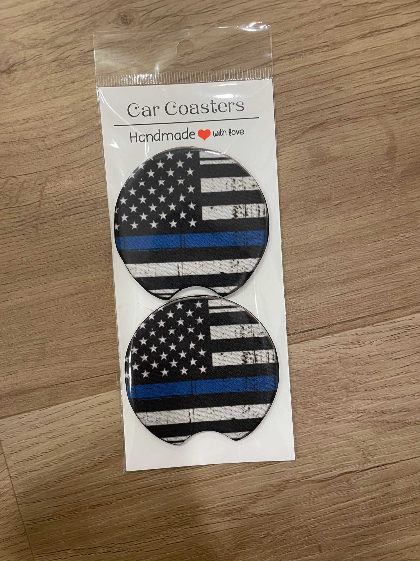 Blue line car coasters