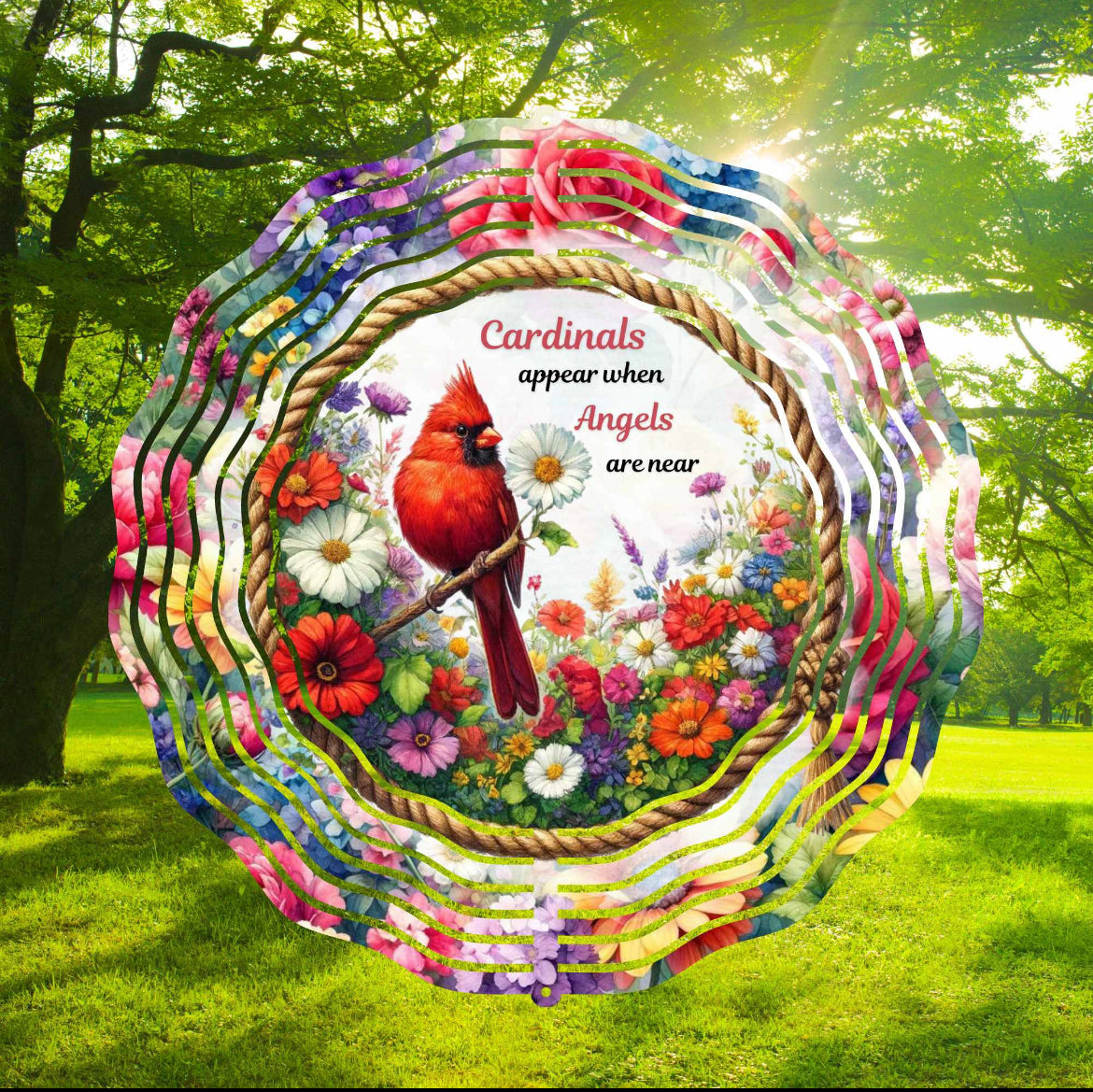 Cardinal wind spinner