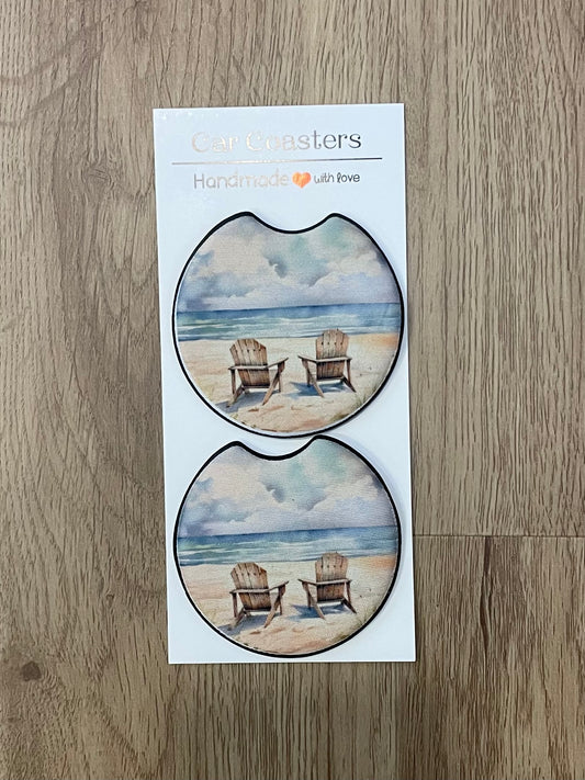 Beach chair car coasters