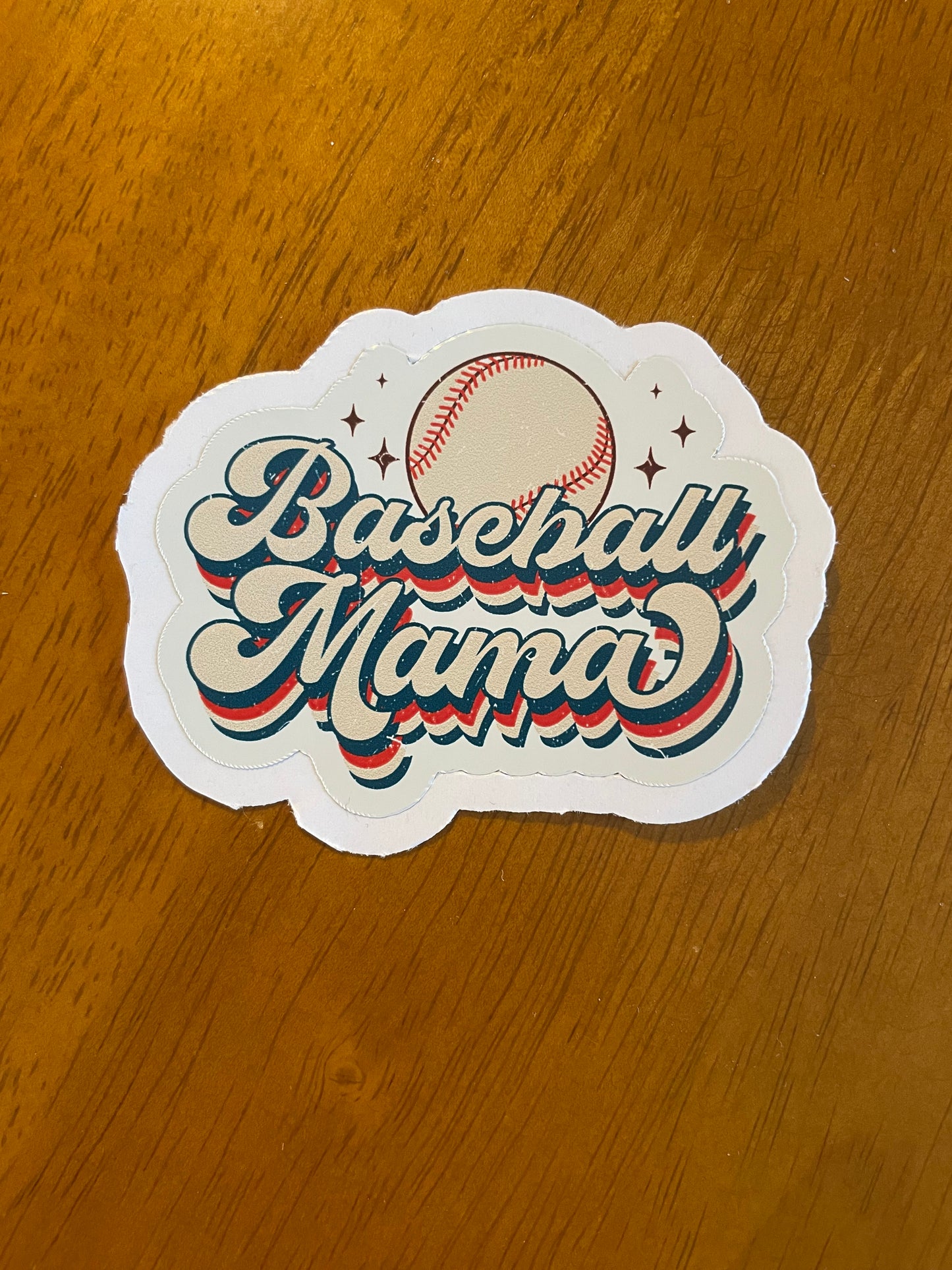 Baseball mama sticker