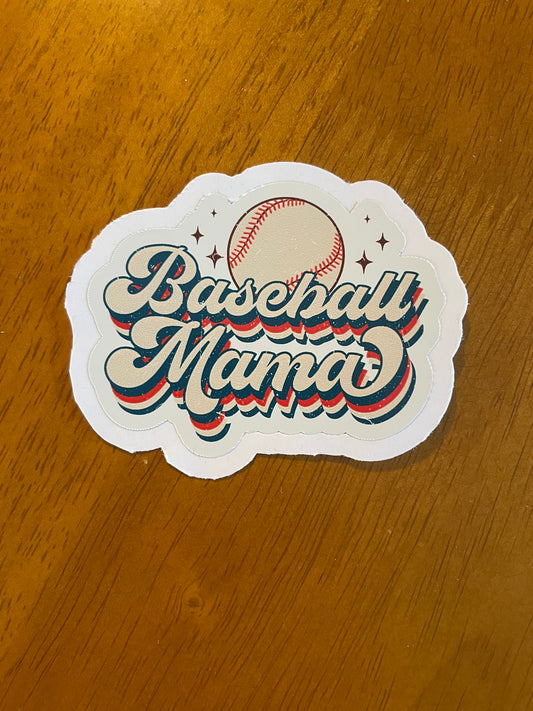 Baseball mama sticker