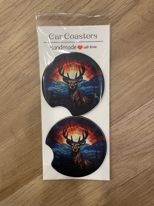 Deer car coasters
