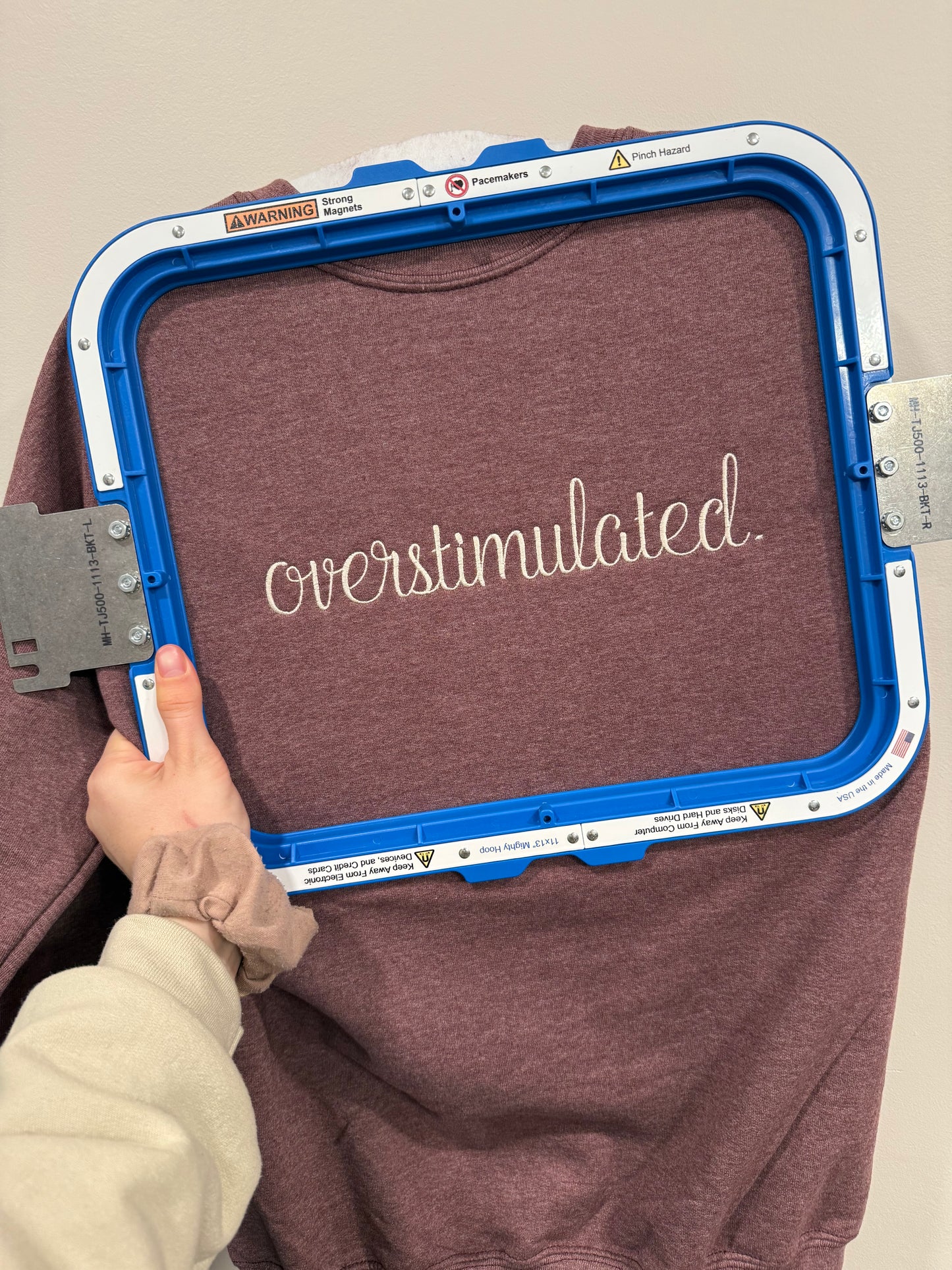 Overstimulated.