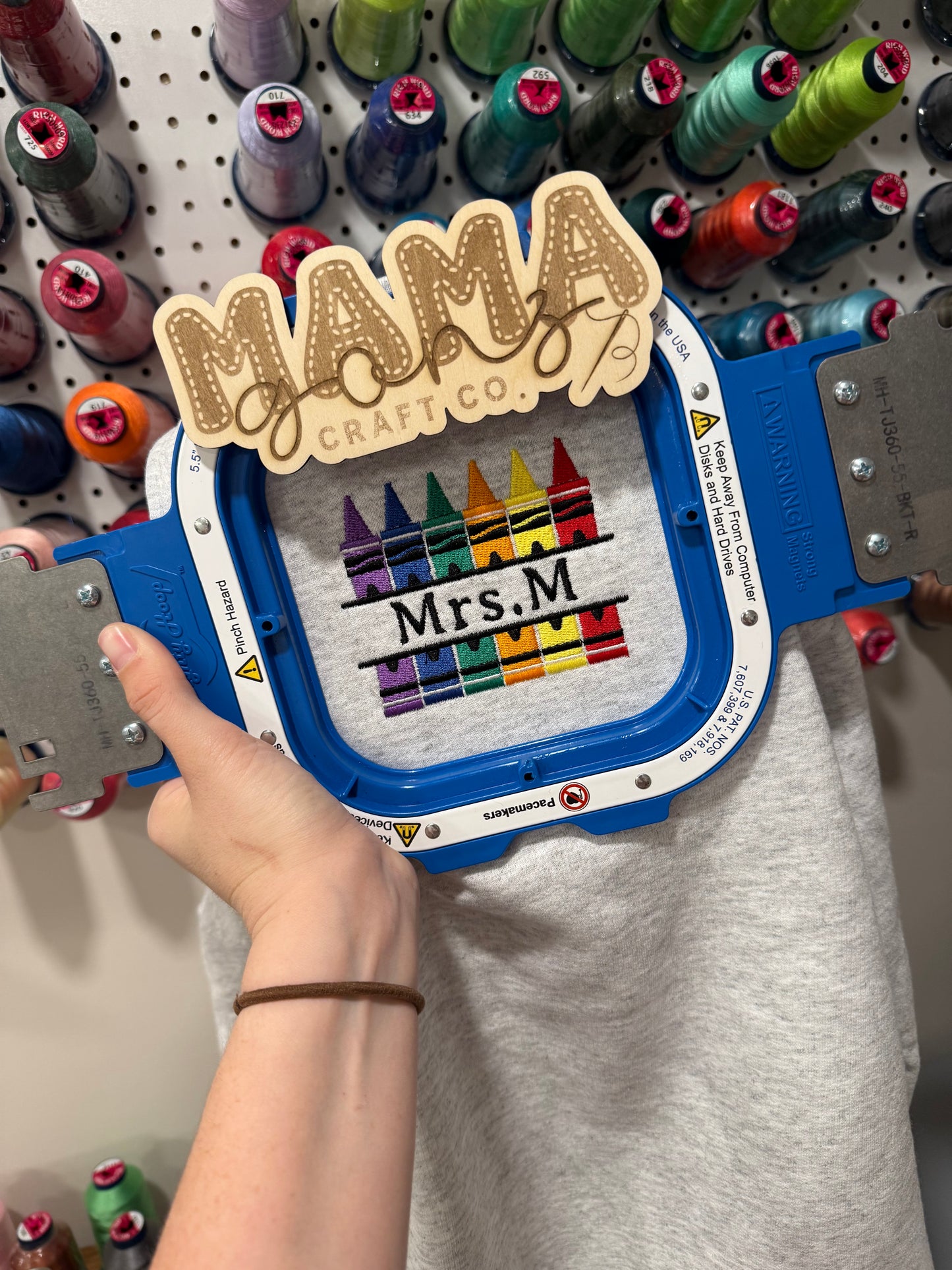 Split crayons 1/4 zip sweatshirt