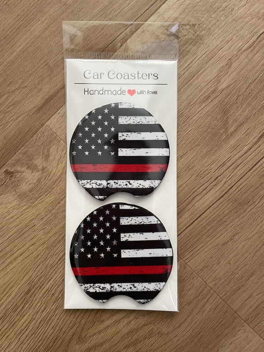 Red line car coasters